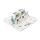 Стокгольм Механизм розетки RJ-45 2-местной белый EYK02-035-10EKF