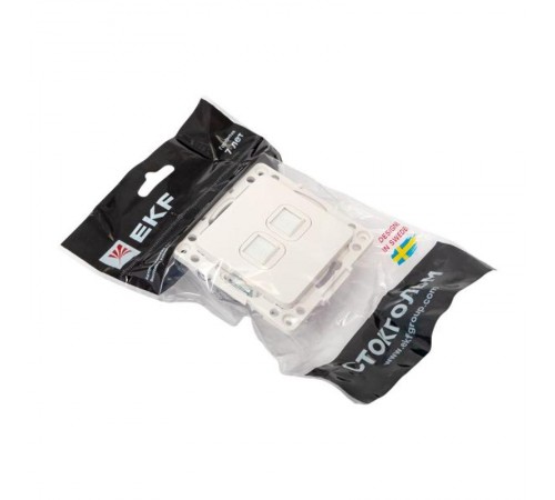 Стокгольм Механизм розетки RJ-45 2-местной белый EYK02-035-10EKF