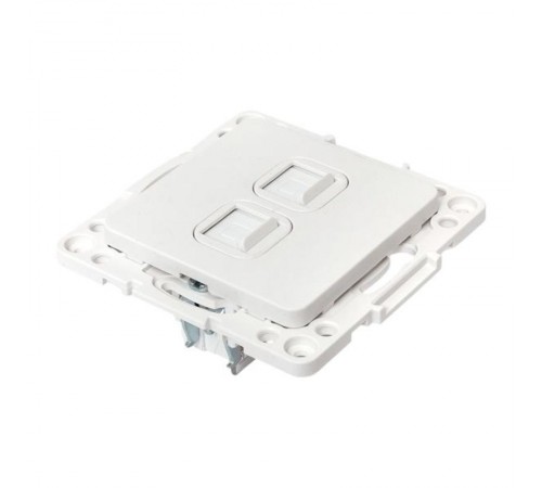 Стокгольм Механизм розетки RJ-45 2-местной белый EYK02-035-10EKF