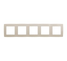 Рамка на 5 постов 12-5005-02  ,  слоновая кость  Б0014782  ЭРА