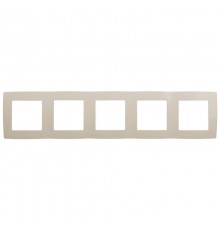 Рамка на 5 постов 12-5005-02  ,  слоновая кость  Б0014782  ЭРА