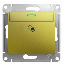 Glossa Фисташковый Выключатель карточный, сх.6, 10AX  GSL001069  SE