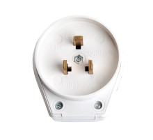 Вилка для плит с/з, 250В, 32А, белый, PPG32-53-20  39827  STEKKER