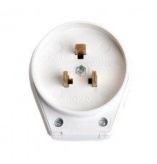 Вилка для плит с/з, 250В, 32А, белый, PPG32-53-20  39827  STEKKER