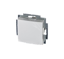 ABB Basic 55 Альп. белый Розетка с/з с крышкой  2018-0-0350   2CKA002018A0350  ABB