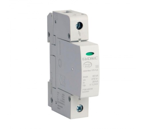 Ограничитель импульсных перенапряжений УЗИП, класс II, 1-полюсный, L-N, 40кА (8  NX2011  DKC