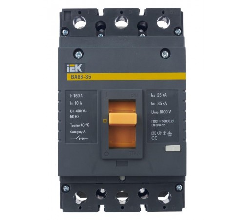Авт. выкл. ВА88-35  3Р  160А  35кА    SVA30-3-0160  IEK
