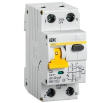 Выключатель автоматический дифференциального тока АВДТ 32 1п+N 6А C 30мА тип A  MAD22-5-006-C-30  IEK