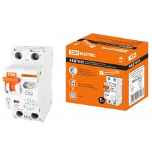 Выключатель автоматический дифференциального тока АВДТ 63S 1п+N 32А C 300мА тип АС  SQ0202-0037  TDM