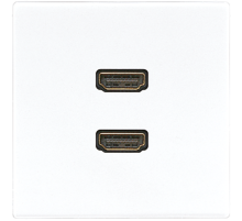 РОЗЕТКА HDMI 2-АЯ (РАЗЪЕМ), ЦВЕТ БЕЛЫЙ, LS990, JUNG