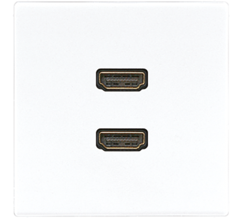 РОЗЕТКА HDMI 2-АЯ (РАЗЪЕМ), ЦВЕТ БЕЛЫЙ, LS990, JUNG