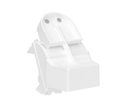 Адаптер для оптоволоконных разъемов 2хST модульный, c системой  пломбировки "Avanti", "Белое облако", 2 модуля  4400482  DKC