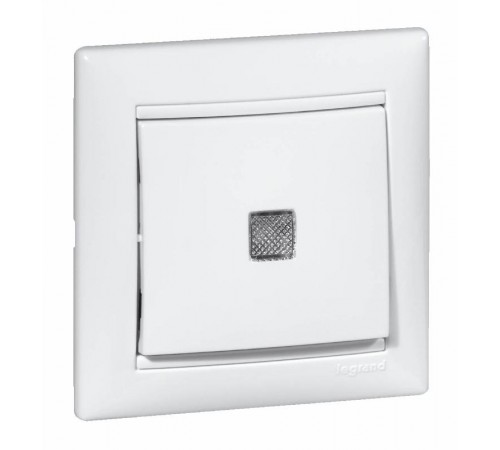 Valena Белый Выключатель 1-клавишный с подсветкой  774410  Legrand