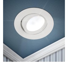 Светильник встраиваемый алюминиевый KL86 WH MR16/GU5.3 белый  Б0054350  ЭРА