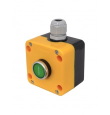 ПКУ22-1021-65У1, 1 зелёный цилиндр "I" (НО), пост управления, IP65  (ЭТ)   ET014858   Электротехник