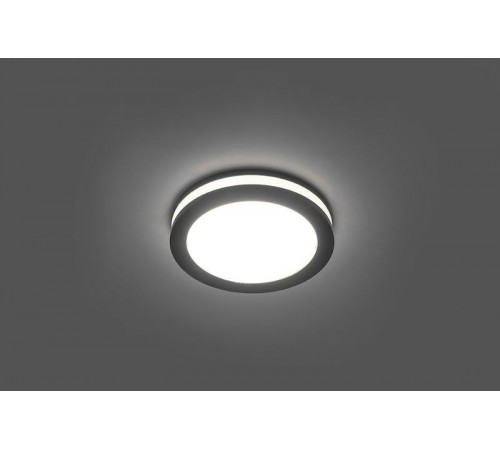 Светильник светодиодный встраиваемый декоративный AL600, 7W, 560 Lm, 4000К, черный  29569  FERON