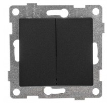 Ugra Выключатель 2кл., СУ , 10А, 250В, графит  С11В2-010  GUSI Electric