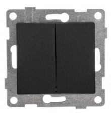 Ugra Выключатель 2кл., СУ , 10А, 250В, графит  С11В2-010  GUSI Electric