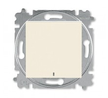 ABB Levit Слоновая кость / белый Выключатель кнопочный 1-кл. с подсветкой  3559H-A91447 17W  2CHH599147A6017  ABB