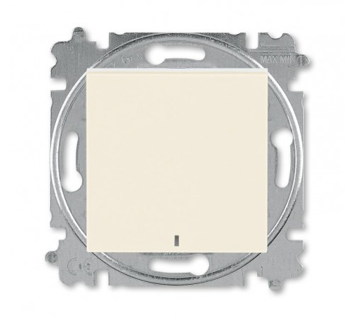 ABB Levit Слоновая кость / белый Выключатель кнопочный 1-кл. с подсветкой  3559H-A91447 17W  2CHH599147A6017  ABB