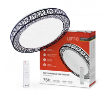 Светильник светодиодный COMFORT Loft-B 75Вт 230В 3000-6500K 6000Лм 500x100мм с пультом ДУ  4690612035116  IN HOME