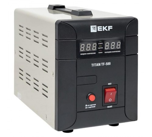 Стабилизатор напряжения электронный напольного исполнения модернизированый TITAN -TF-500  stab-TF-500 EKF