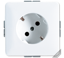 SCHUKO®-розетка, 45° CD521-45NWW Jung
