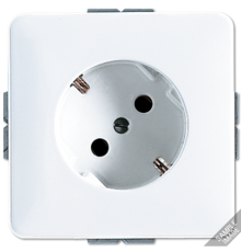 SCHUKO®-розетка, 45° CD521-45NWW Jung