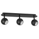 Светильник настенно-потолочный спот OL36-3 BK MR16 GU10 IP20 черный  Б0056372  ЭРА