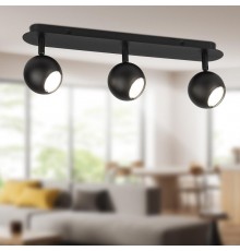 Светильник настенно-потолочный спот OL36-3 BK MR16 GU10 IP20 черный  Б0056372  ЭРА