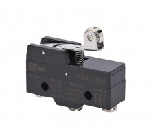 Миниатюрный конц. вык. 1НО1НЗ шарнирного короткого рычажного типа с металлическим роликом  34030DEK  DEKraft