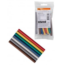 Набор трубок термоусаживаемых, клеевых ТТкНГ(3:1) "Полицвет 6,4/2,0 "  SQ0548-2205  TDM