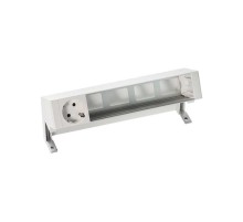 Simon S400 Настольный розеточный блок, 1х2P+E, 4 пустых модуля, белый, Simon 400  42501000-130  Simon