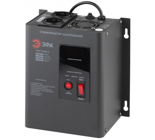 Стабилизатор напряжения СННТ-2000-Ц   настенный, ц.д., 140-260В/220/В, 2000ВА (4/72) Б0020168  ЭРА