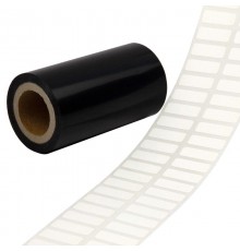 Комплект: высокотемпературные этикетки 20х8 в рулоне, полиимид белый +риббон  TAP208WPR  DKC