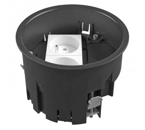 Монтажная коробка для лючка GES R2, 120х85 мм (с 2 французскими розетками NF, полиамид)  7408834  OBO Bettermann