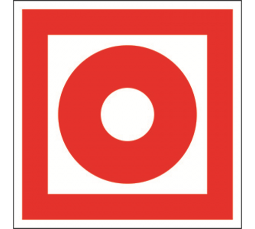 Знак безопасности BL-1515.F10"Кнопка включения установок пожарной автоматики"  a12890  Белый свет