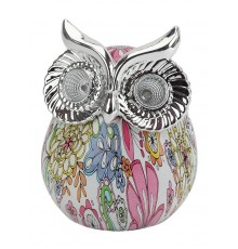 Cветильник садовый декоративный Сова на солнечной батарее ERAFYS01-03 полистоун, 15 см  Б0038496  ЭРА