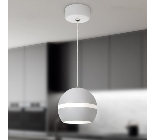 Светильник подвесной (подвес) PL21 WH GX53 потолочный цилиндр белый  Б0058504  ЭРА