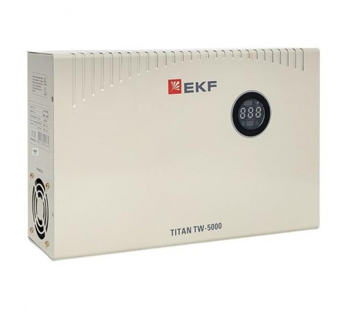 Стабилизатор напряжения электронный с возможностью настенного монтажа TITAN -TW-5000  stab-TW-5000 EKF