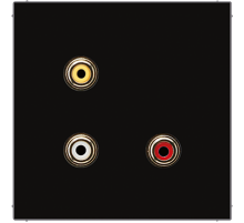 2x Cinch Audio (RCA) / Composite Video MALS1031SW Jung