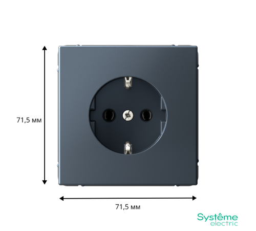 ArtGallery Грифель Розетка с заземлением, 16А, механизм, быстрозажим. клем.  GAL000743S  SE