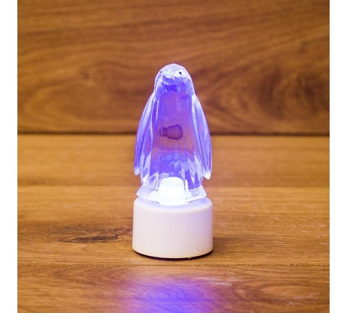 Фигура светодиодная на подставке "Пингвин Кристалл", RGB  501-052  NEON-NIGHT