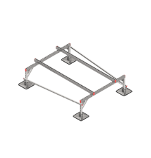 Опорная конструкция для установки оборудования TECHNORAPTOR STEELFOOT 1500х2000 тип 1  KM-TR-STF-SSEI-1500-2000-1  КМ - профиль