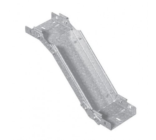 Поворот вертикальный регулируемый 600х50, толщ. 1,0 мм, гор. цинк, 342165  ПВР-600х50-1,0-ГЦ   Ostec