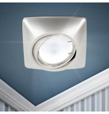 Светильник светодиодный встраиваемый KL64A PS литой пов. MR1612V/220V 50W перламутровое серебро  Б0021532  ЭРА