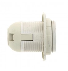 Патрон с кольцом термостойкий пластик Е27 белый PROxima  LHP-E27-r  EKF