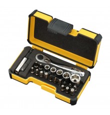 Набор бит PZ/PH/TX/HEX и головок с мини трещоткой в кейсе, 33 шт  05772306  Felo