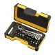 Набор бит PZ/PH/TX/HEX и головок с мини трещоткой в кейсе, 33 шт  05772306  Felo