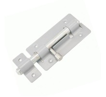 Задвижка накладная ЗТ-4 40х30 круглый ригель (D7мм, L57мм) бел. (1 шт) - пакет   138887  Tech-KREP